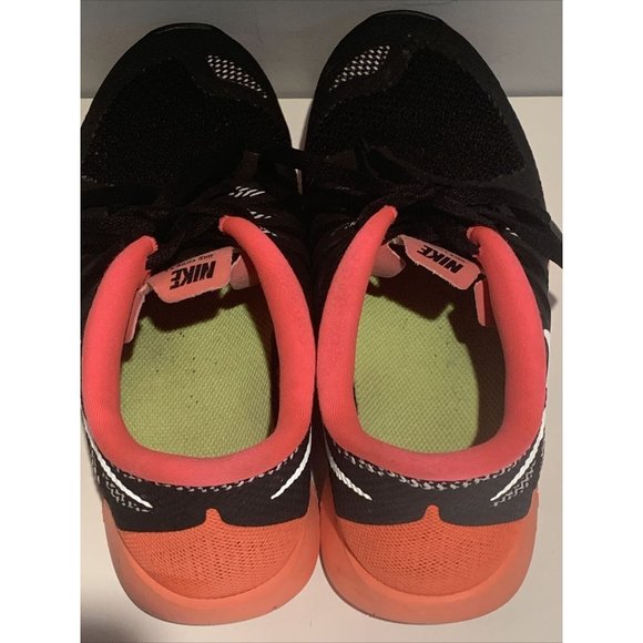 Youth Nike Free 5.0 Running Shoes‎ Black Pink Size 6Y 64446-005 - Picture 7 of 12